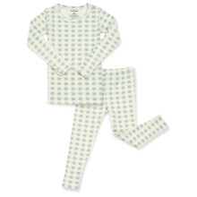 AVAUMA Boys Baby Dziewczecy zestaw pizam 6M-7T Dzieciecy maluch Dopasowany wzr Projekt Pjs Bawelniana bielizna nocna (Check_Long Mint 10Y)