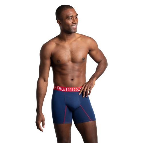 Fruit of the Loom Herre Performance Cooling Boxer Briefs Sort/Gr? Large 1
