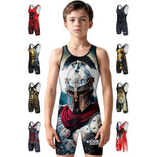 Débardeur de lutte pour jeunes garçons, sublimé par Exxact Sports, débardeur de dynamophilie haut de gamme, débardeur de lutte pour enfants, pour