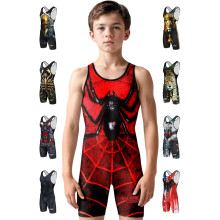 Débardeur de lutte pour jeunes garçons, sublimé par Exxact Sports, débardeur de dynamophilie haut de gamme, débardeur de lutte pour enfants, pour