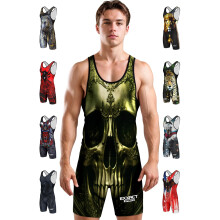 Musk zpasov tlko Exxact Sports Sublimated Vysoce vkonn silov tlko na zpas pro mue (AS Skull)
