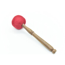 Mazzuolo per ciotola tibetana da 9 pollici, percussore in feltro di legno, per ciotola sonora, per meditazione, per ciotola sonora, per meditazio