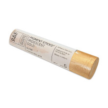 R&F Handgemaakte Verf - Professionele Olie Pigment Stick Iriserend Goud 188 ml