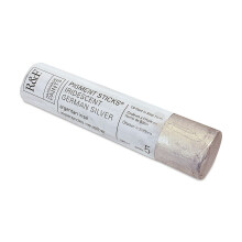 R&F Handgemaakte Verf - Professionele Olie Pigment Stick Iriserend Duits Zilver 188 ml