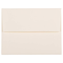 JAM PAPER A2 Strathmore kutsukuoret - 4 3/8 x 5 3/4 - Luonnonvalkoinen pellava - 50 kpl / pakkaus