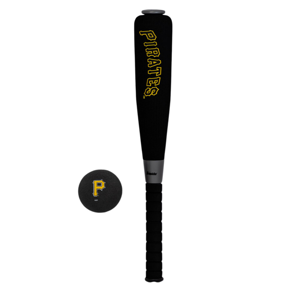 Zestaw Piankowych Kijw I Pilek Franklin Sports Pittsburgh Pirates - 21-Calowy Miekki Kij Baseballowy I Pilka Zespolu Jumbo Team Logo - Oficjalny Pro-image