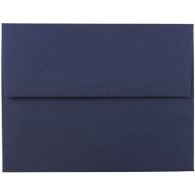 Envelopes de convite premium JAM PAPER A2 - 4 3/8 x 5 3/4 - Azul marinho - 50/pacote