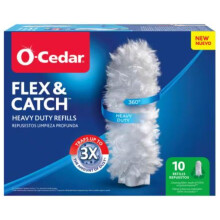 O-Cedar Flex & Catch Heavy Duty afstofvullingen (10 stuks) | Wegwerpstofdoeknavulling met reinigingsvezels Gemaakt van 100% gerecyclede materialen |