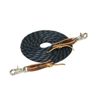 Weaver Leather Poly Roper Rein  Midnight Sky/Wildflower/Spruce Ridge  3/8"""" x 8'