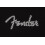 Fender Fender Μπλούζα με λογότυπο Spaghetti Wavy Checker, 100% βαμβάκι, μαύρο XXL 2