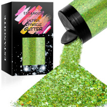 Holografick robustn trpytky 5,64 oz/160 g extra jemn trpytiv prek Smen robustn vlockov duhov flitry pro nail art trpytky Festivalov trpy