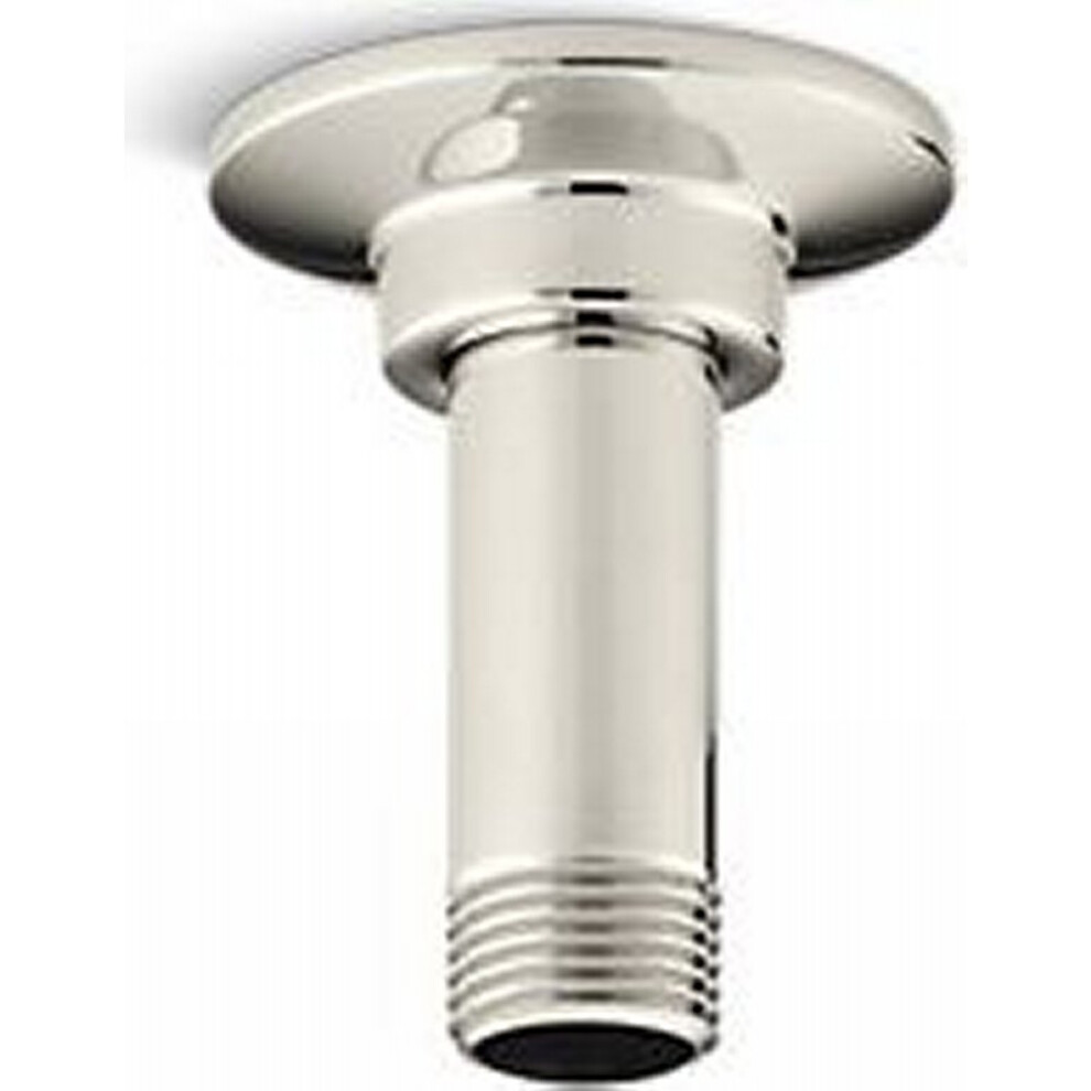 Photos - Other Bathroom Accessories Kohler K-7396-SN 3"""" Straight Ceiling-Mount Shower Arm & Flange Polished Nickel 