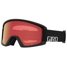 Gafas de semi ski de giro - gafas de snowboard para hombres mujeres y jvenes - correa de marca de palabras negras con escarlata mbar/lente transpar