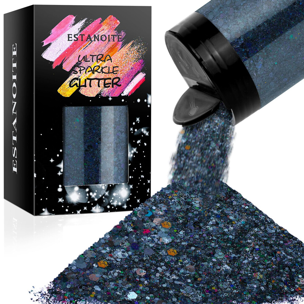 Purpurina Hologr Fica Gruesa De 160 G/5,64 Oz Para Resina Epoxi, Purpurina Iridiscente Gruesa Y Fina Para Manualidades, Purpurina En Escamas Mixt-image