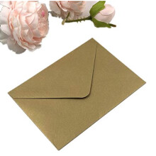 25 STK Perleguld A7 konvolutter 5,35 x 7,7 tommer Perfekt til 5x7 bryllup Invitationskort F?dselsdagshilsen Invitation