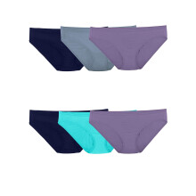 Fruit of the Loom 6er-Pack Mikrofaser-Bikini – sortiert – 8