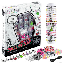 Fashion Angels Disney Tim Burton's The Nightmare Before Christmas Kit di gioielli dolci e spaventosi Include oltre 800 perline Kit di gioielli fa