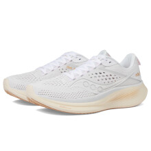 Baskets Saucony Femme Ride 17, Blanc/Perle, 9.5