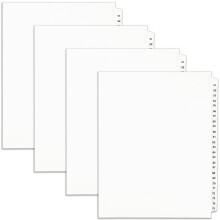 Avery Legal Exhibit Binder-Trennbltter, vorgedruckt, 5175 Seitenreiter, ungelocht, Letter-Format, 1 sortiert, Set, 4 Sets pro Packung (01332)