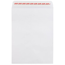 JAM PAPER 9 x 12 Avopään katalogi Kaupalliset kirjekuoret kuorimalla ja sulkemalla - Valkoinen - Bulkki 250 / laatikko