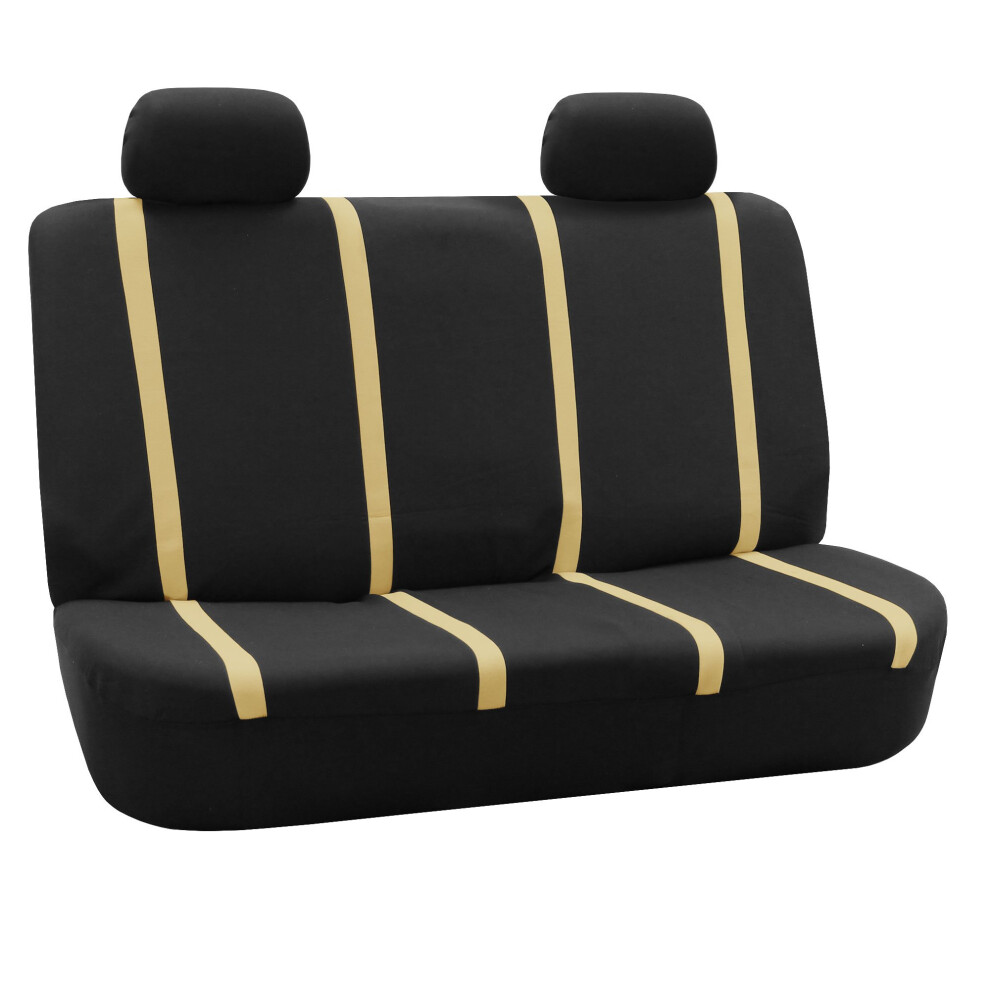 Fh Group Car Seat Covers Rear Set Cloth - Car Seat Covers With Removable Headrest Universal Fit Automotive Seatcovers Washable Car Seatcover For Suv S 196342109393