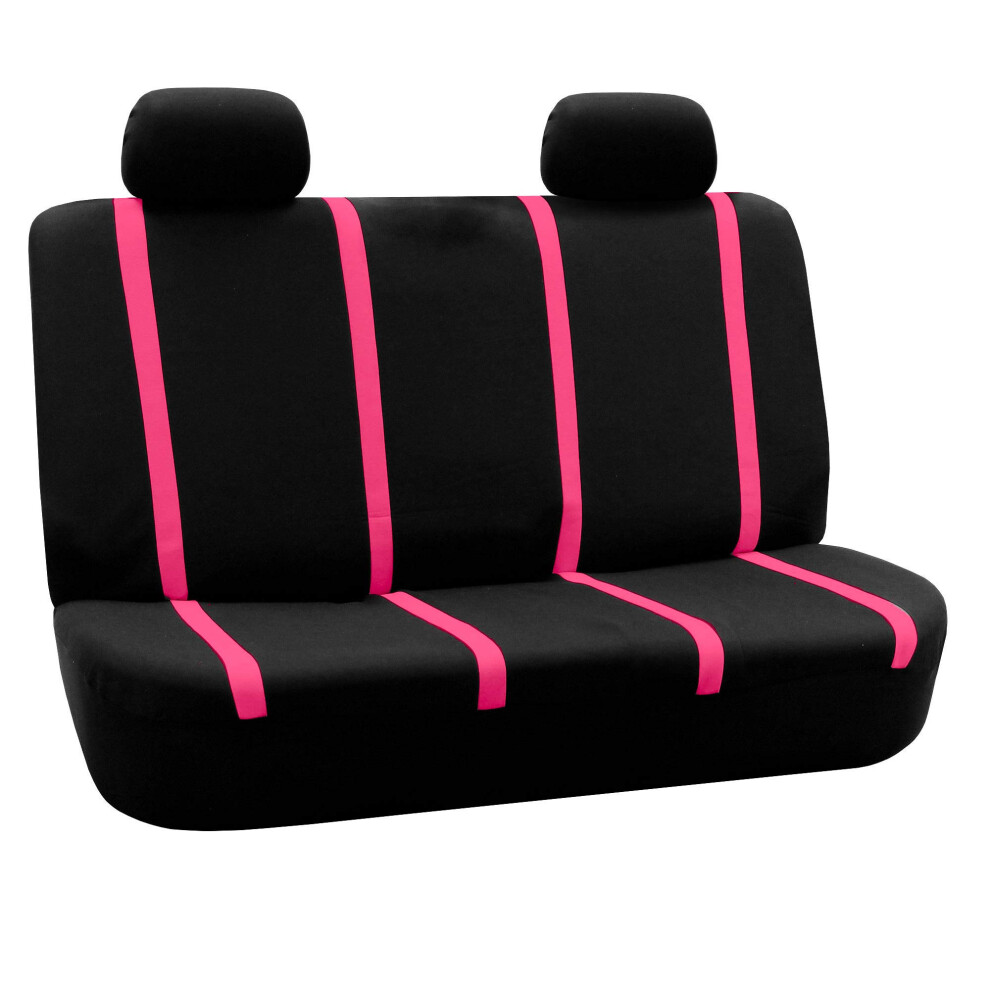 Fh Group Car Seat Covers Rear Set Cloth - Car Seat Covers With Removable Headrest Universal Fit Automotive Seatcovers Washable Car Seatcover For Suv S 196342109478