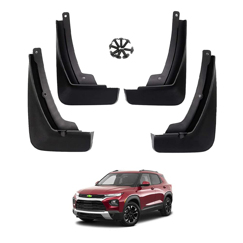 Autorder Mud Flaps Splash Guards For Chevy/Chevrolet Trailblazer 2021 2022 2023 2024 2025 Accessories Mudflap Fender Flares Front And Rear Mud Guard Black 792119759664