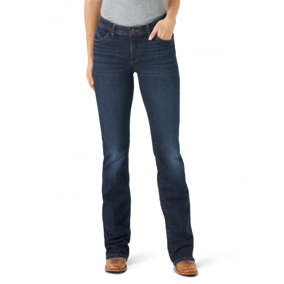 Wrangler Willow Mid Rise Performance Taille Boot Cut Ultimate Riding Jean Maggie 9-38 Voor Dames-image