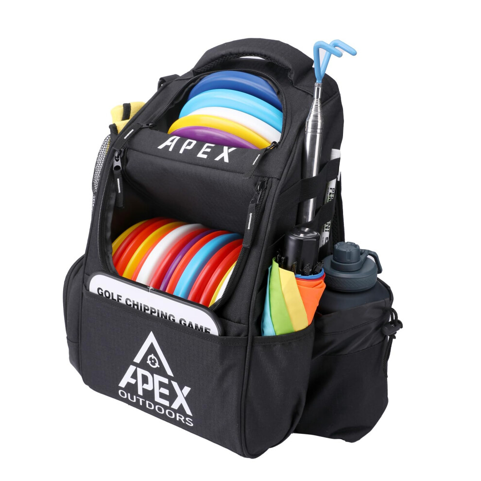 Sac Dos De Golf Disque Apex Outdoors, Grand Format, Pouvant Contenir Plus De 21 Disques, Durable Et L Ger, Avec Plusieurs Poches De Rangement.-image