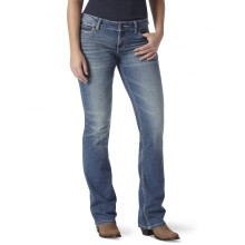 Wrangler Damen Retro Mae Mid Rise Stretch Boot Cut Jean Deadwood 13W x 34L