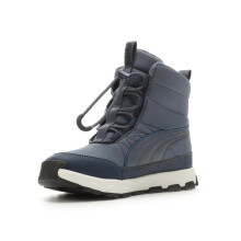 PUMA Evolve Boot - Zapato de nieve con cierre alternativo, color azul tinta y azul persa, blanco 13,5 US unisex para niρos pequeρos
