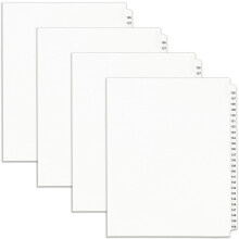 Avery Legal Ausstellungsordner-Trennbltter, vorgedruckt, 126150 Laschen, Seitenlaschen, ungelocht, Letter-Format, 1 Satz sortiert, 4 Stze pro Pack