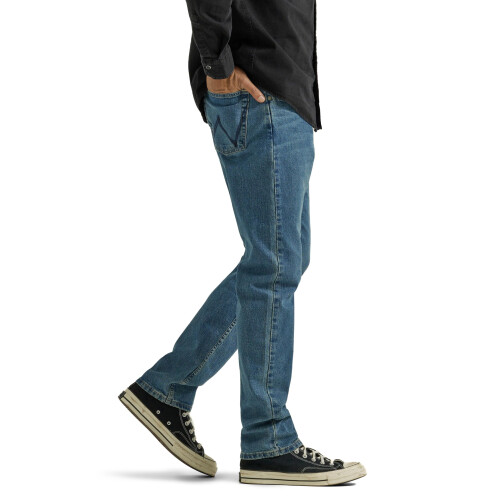 Wrangler Jeans Bootcut rilassati da uomo, lavaggio medio 1