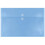 JAM PAPER Plastic Envelopes with Button & String Tie Closure - Large Booklet - 12 x 18 - Blue - 12/Pack 1