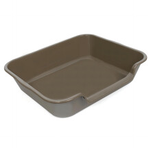 Blaucasa 1er-Packung extra große Hundetoilettenwanne (ABS-Material), Jumbo-Seniorentoiletten mit niedrigem Einstieg für mehrere Kätzchen, große K