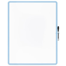 Mr. Pen- Droog uitwisbord 18 x 24 met een zwarte stift Pastelblauw frame Droog uitwisbaar bord voor aan de muur Magnetisch whiteboard voor aan de muu