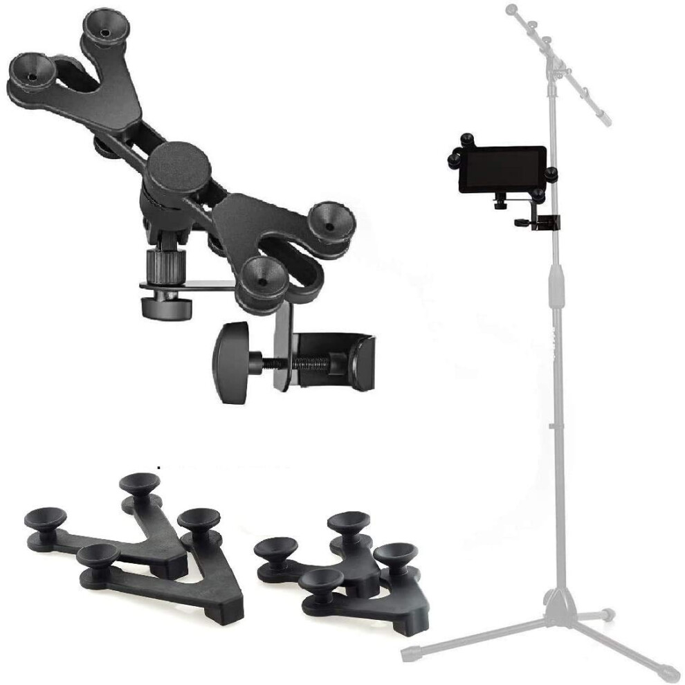 Hola! Music HM-MTH Support pour microphone, tablette, smartphone, compatible avec les appareils de 6    15 pouces