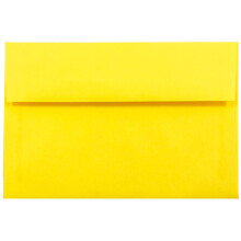 JAM PAPIR A10 farvede invitationskonvolutter - 6 x 9 1/2 - Gul Genbrug - 100/Pakke