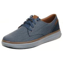 Skechers Ederson 65981 Men's Moreno Canvas Oxford Shoe Blue 9