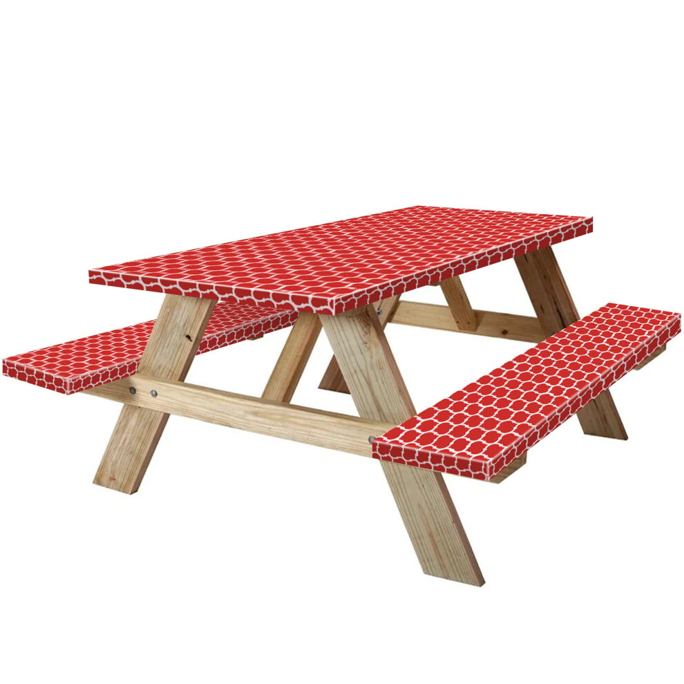 Housse de table et banc de pique-nique KENOBEE de 1,8 m, équipement de camping essentiel pour camping-car, 183 cm, imperméable, coupe-vent, élast