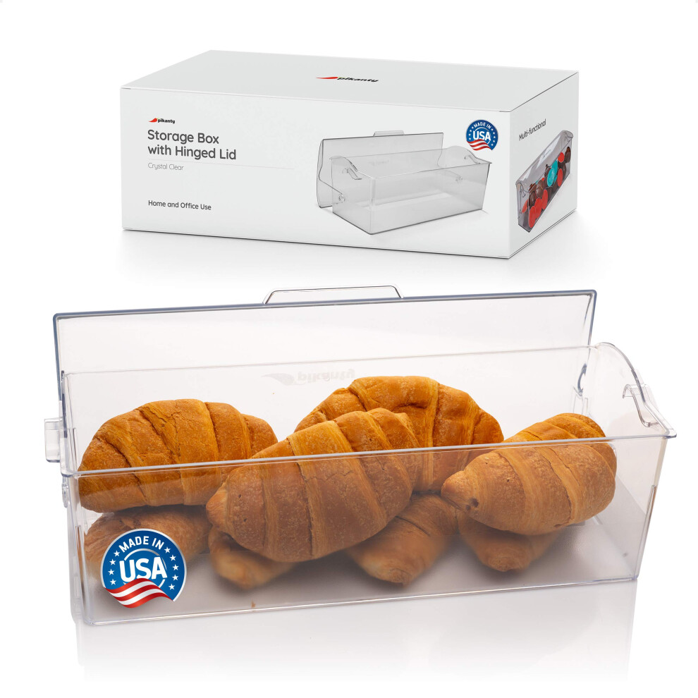 Pikanty - Scatola Di Plastica Con Coperchio Incernierato Per Cucina, Dispensa O Ristorante, Prodotta Negli Stati Uniti-image