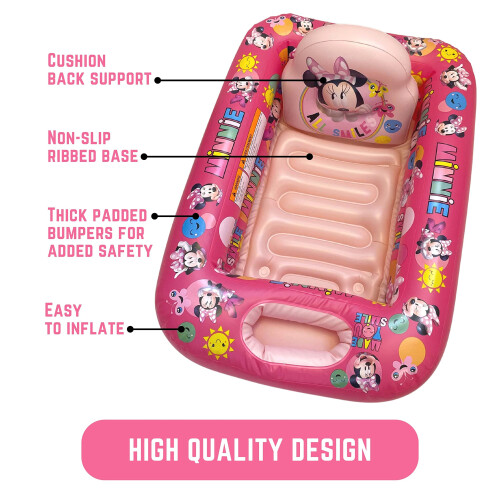 Baignoire gonflable Disney Minnie Mouse 100 % fabuleuse - Baignoire pour b  b 1