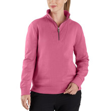 Carhartt Women's Tencel Fiber Series Relaxed Fit Half-zip Sweatshirt, Woodrose, Medium