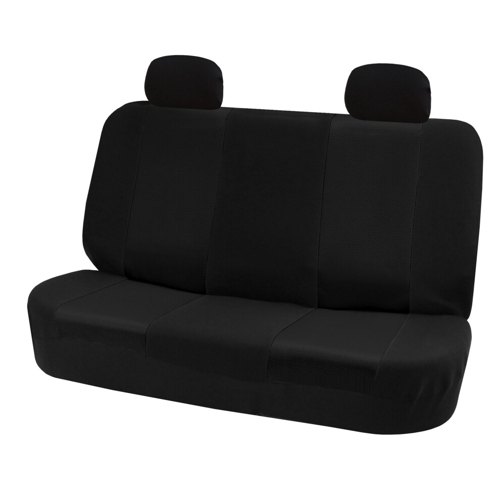 Fh Group Rear Set Car Seat Covers 3D Air Mesh -Universal Fit Automotive Seat Covers Rear Seat Covers Washable Car Seat Cover For Suv Sedan Car Acc Black 842319100077