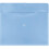 JAM PAPER Plastic Envelopes with Button & String Tie Closure - Large Booklet - 12 x 18 - Blue - 3/Pack 3
