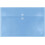 JAM PAPER Plastic Envelopes with Button & String Tie Closure - Large Booklet - 12 x 18 - Blue - 3/Pack 1