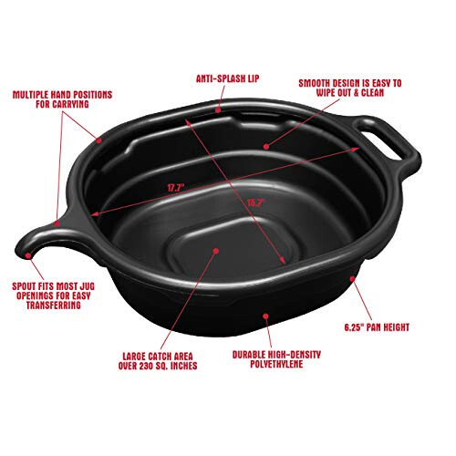 Lisle 17982 4,5 gallon oval dræning pan grøn 1