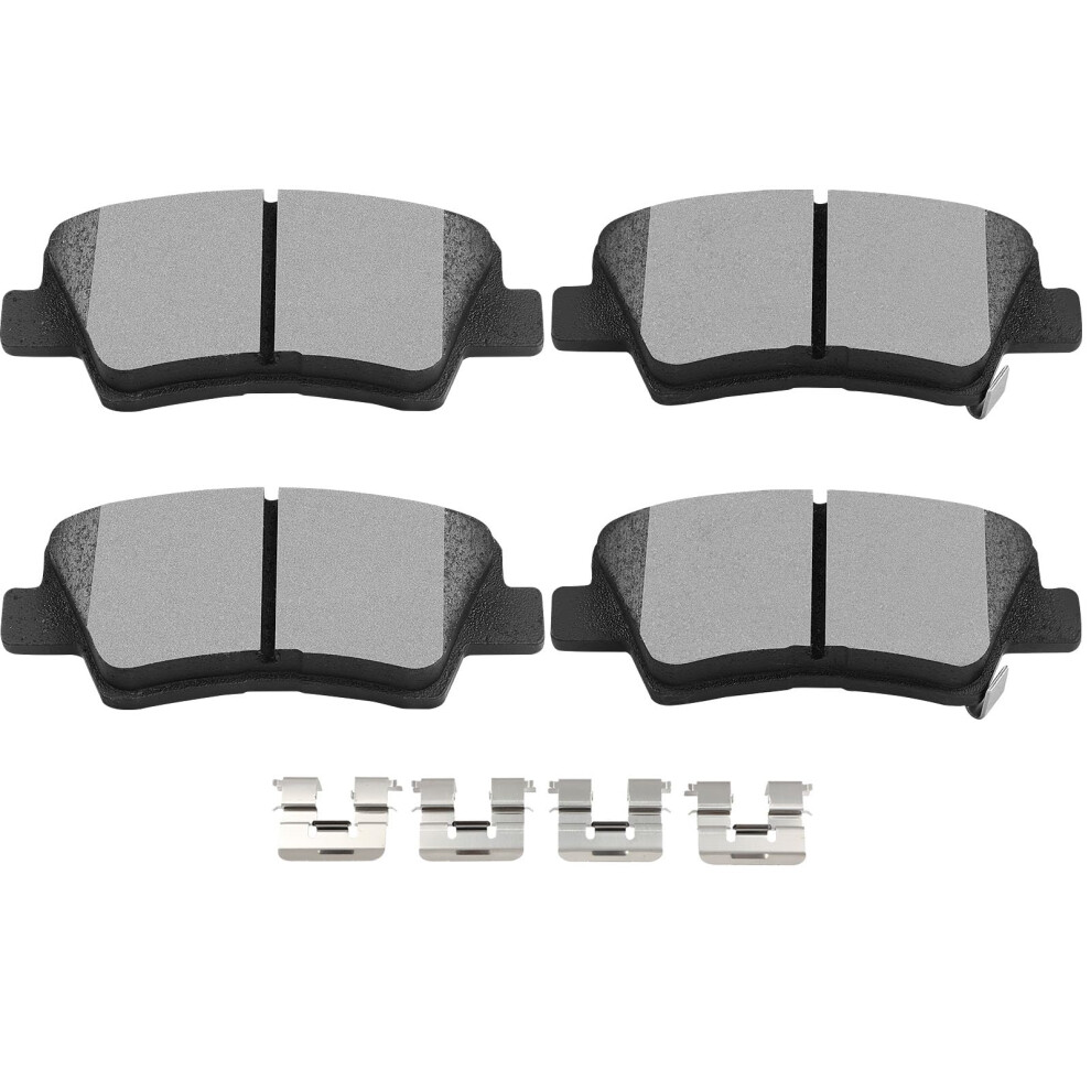 Scitoo D1594 Ceramic Brake Pads Sets Rear W/Hardware Replacement For Hyundai 2011 2012 2013 2014 2015 2016 2017 For Kia 2012 2013 2014 2015 2016 2017 198519875995