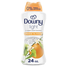 Downy Light Laundry Scent Booster Beads for Washer Orange Blossom Scent 24 oz No Heavy Perfumes Downy Scent Booster Beads Laundry Scent Boosters