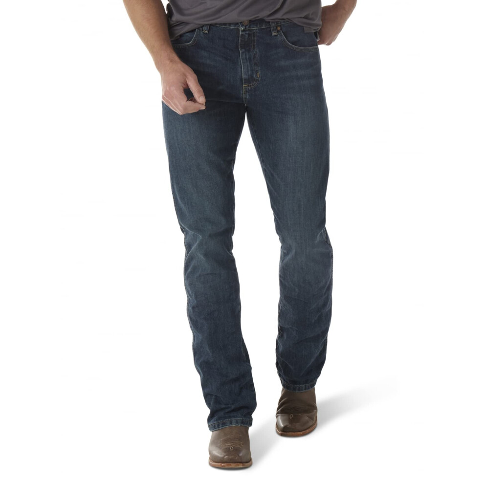 Wrangler Men's Retro Slim Fit Boot Cut Jean  River Wash  38W x 34L